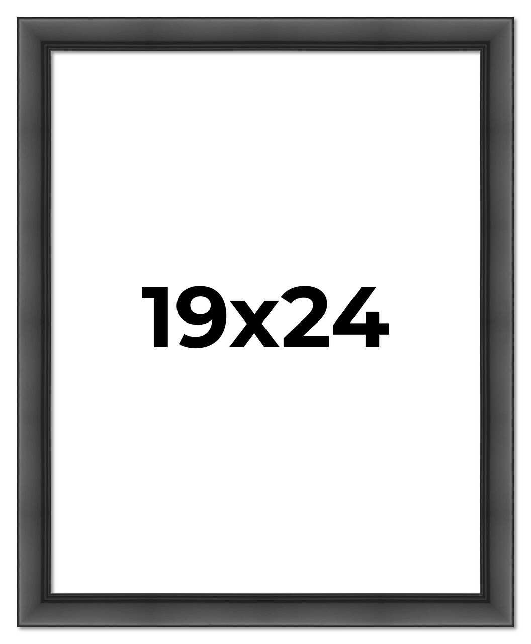 Refined Black Picture Frame - UV Acrylic, Foam Board Backing, Hanging Hardware